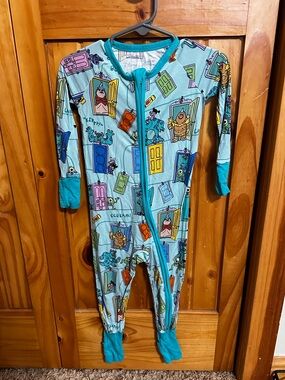 Little Sleepies Blue Monsters Inc. Zippy